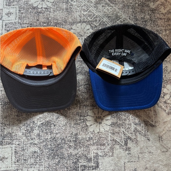 The North Face Orange and Blue Mesh Back Caps - Picture 2 of 3